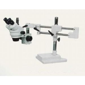 SZM7045TR Trinocular Microscope with Double Bar Boom Stand, video adaptor and Color CCD camera